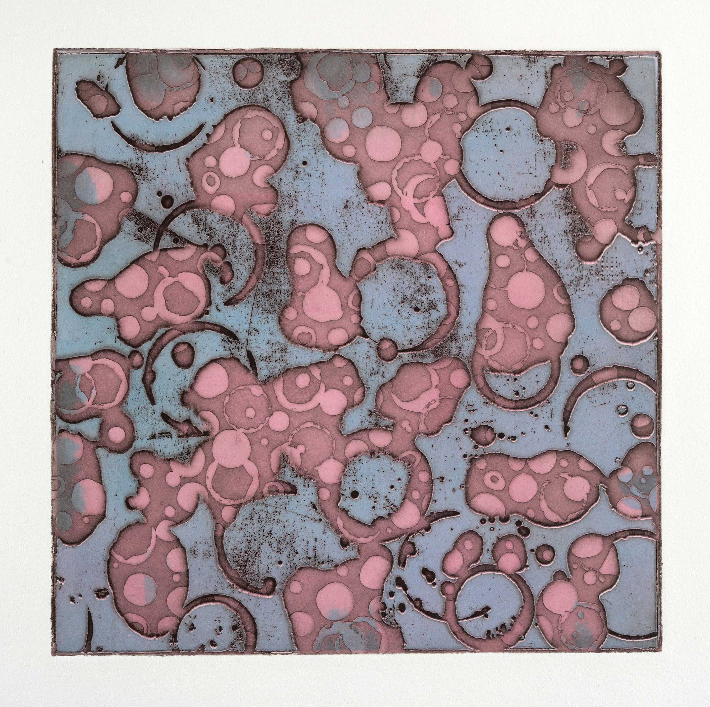 ‘Abstraction’ Deep Etched Multi-Color Viscosity Intaglio Print (2020)